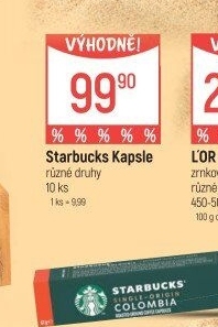 Kapsle Nespresso Starbucks