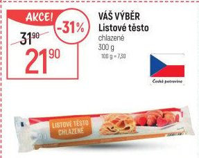 Listové těsto Váš Výběr
