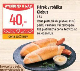 Párek v rohlíku Globus
