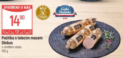Paštika s telecím masem Játrovka Globus