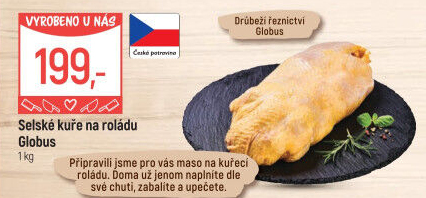 Selské kuře na roládu Globus