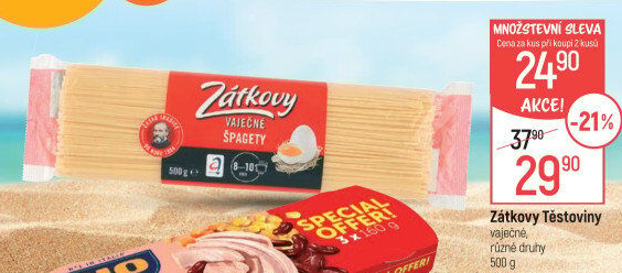 Těstoviny vaječné Zátkovy