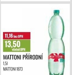 Přírodní voda Mattoni