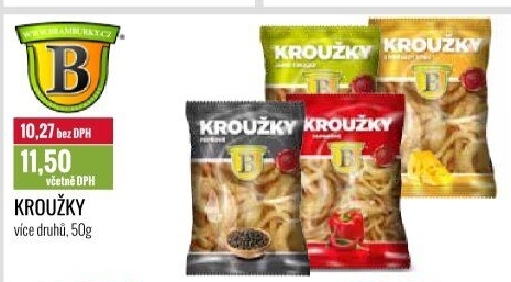Snack kroužky Bramborárna Zykmund