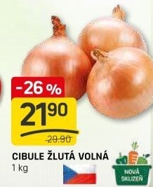 Cibule kuchyňská žlutá