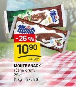 Dezert mléčný Monte Snack Zott