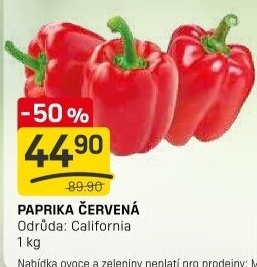 Paprika červená