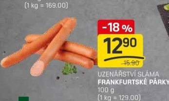 Párky frankfurtské Sláma