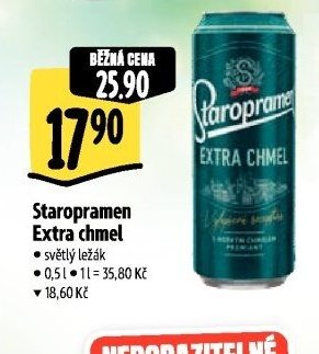 Staropramen Extra chmel