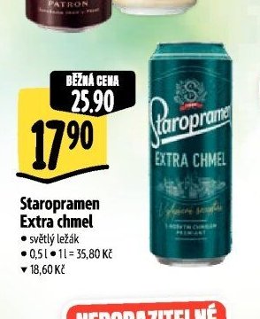 Staropramen Extra chmel