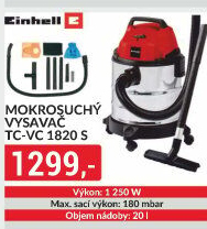 Vysavač pro mokré i suché sání Einhell TH-VC 1820S Home