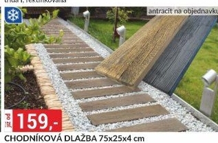 Zahradní dlažba - nášlap