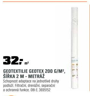 GeotextiliGeotex200g/m2
