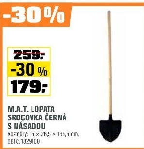 Lopatasrdcovkačerná s násadou