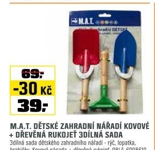 Nářadí zahradnídětskékov.+dřev