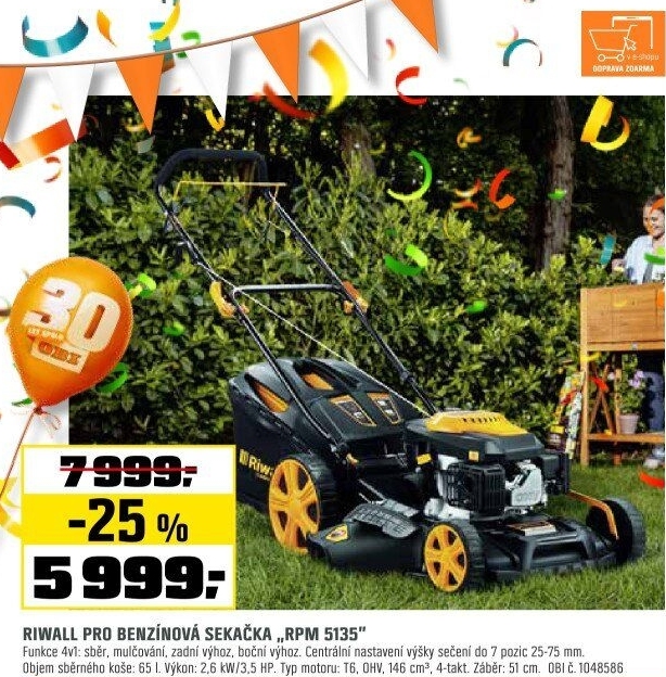 SekačkabenzínováRiwall ProRPM 5135