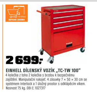 Vozík dílenskýTC-TW 100 Einhell