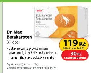 Doplněk stravy Betakaroten Dr.Max