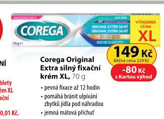 Fixační krém na zubní protézu Corega