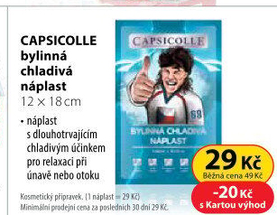 Náplast chladivá bylinná Capsicolle