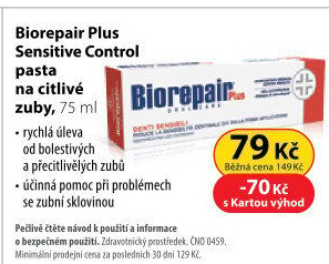 Pasta na zuby Sensitive Control Biorepair Plus