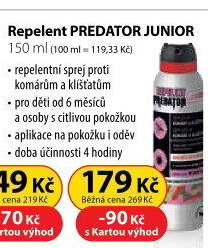 Repelent ve spreji Junior Predator Leroy