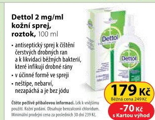 Sprej antiseptický na rány Dettol
