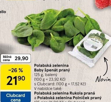 Baby špenát Polabská zelenina