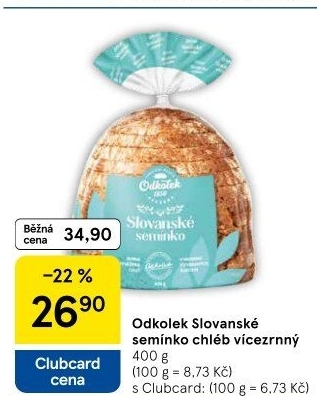 Chléb vícezrnný Slovanské semínko Odkolek