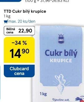 Cukr krupice TTD