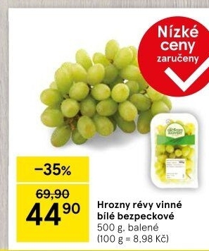 Hrozny bílé bezsemenné The Grower'