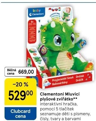 Interaktivní plyšové zvířátko Clementoni