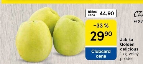 Jablka Golden Delicious