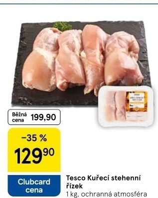 Kuřecí stehenní řízky Tesco