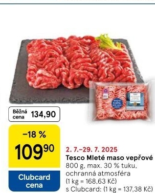 Maso mleté vepřové Tesco