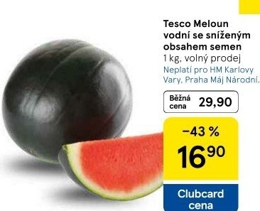 Meloun vodní Tesco
