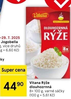 Rýže loupaná dlouhozrnná Vitana