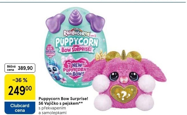 Vajíčko s pejskem Puppycorn Bow Surprise! Zuru