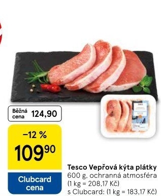 Vepřová kýta bez kosti Tesco