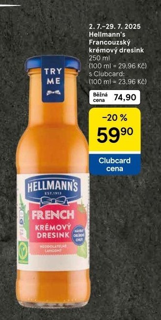 Hellmann's Francouzský krémový dresink