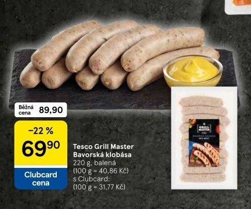 Tesco Grill Master Bavorská klobása