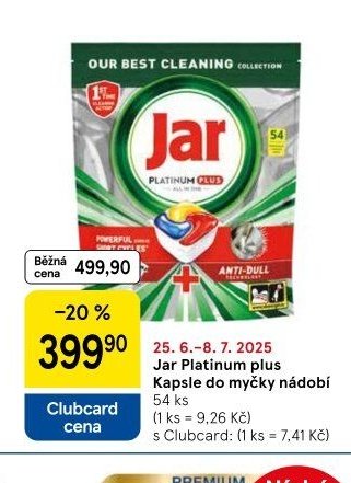 Jar Platinum plus Kapsle do myčky nádobí