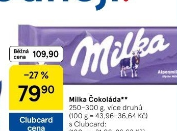 Čokoláda Milka