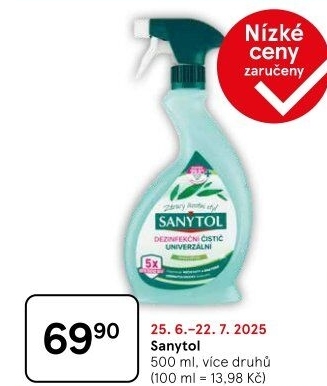 Dezinfekční univerzální čistič ve spreji Sanytol