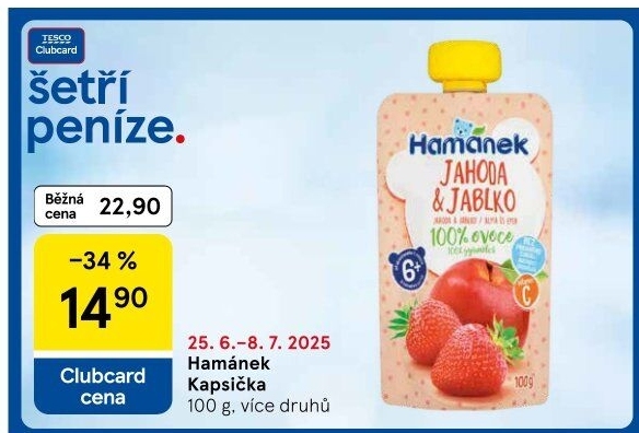 Kapsička ovocná Hamánek