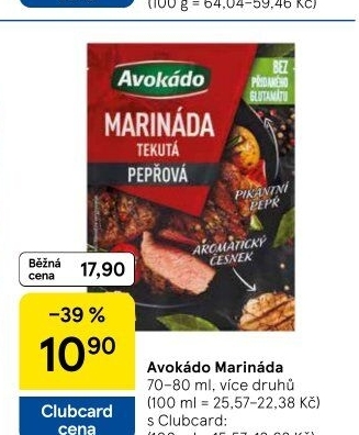 Marináda Avokádo