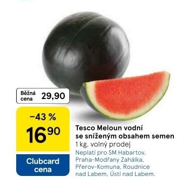Meloun vodní Tesco