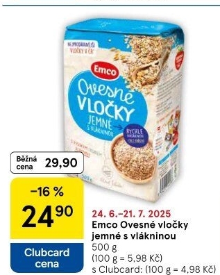 Ovesné vločky Emco