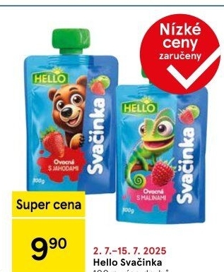 Ovocná kapsička Svačinka Hello