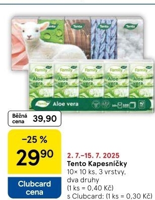 Papírové kapesníčky 3vrstvé Tento